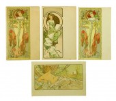 EPHEMERA: FOUR ALPHONSE MUCHA