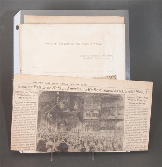 [Ephemera Royal Visit 1860) Various