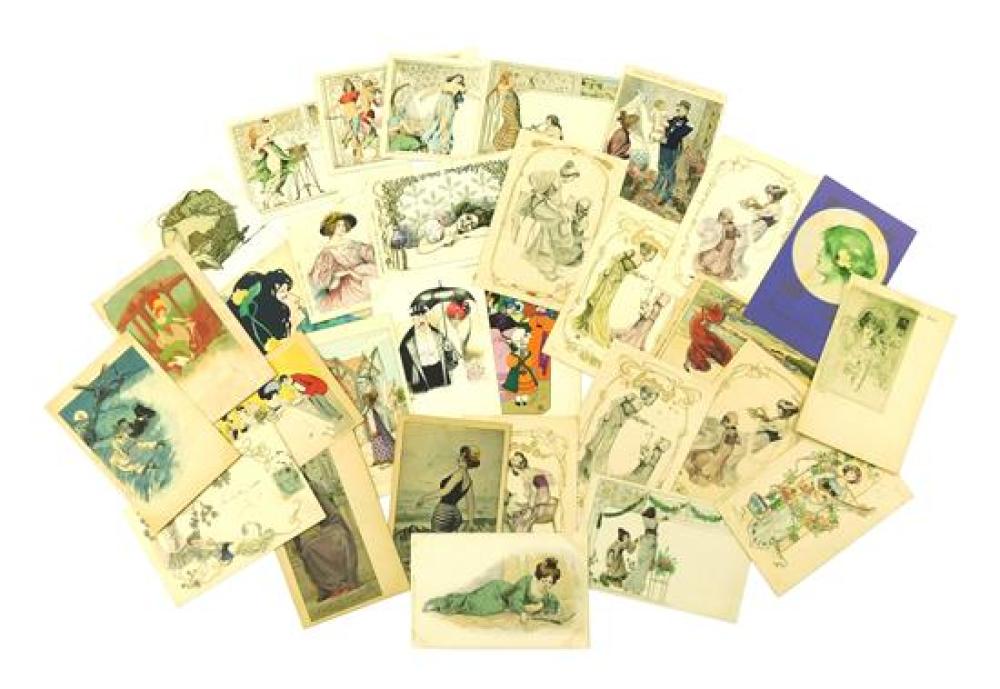 EPHEMERA: THIRTY POSTCARDS, LARGE