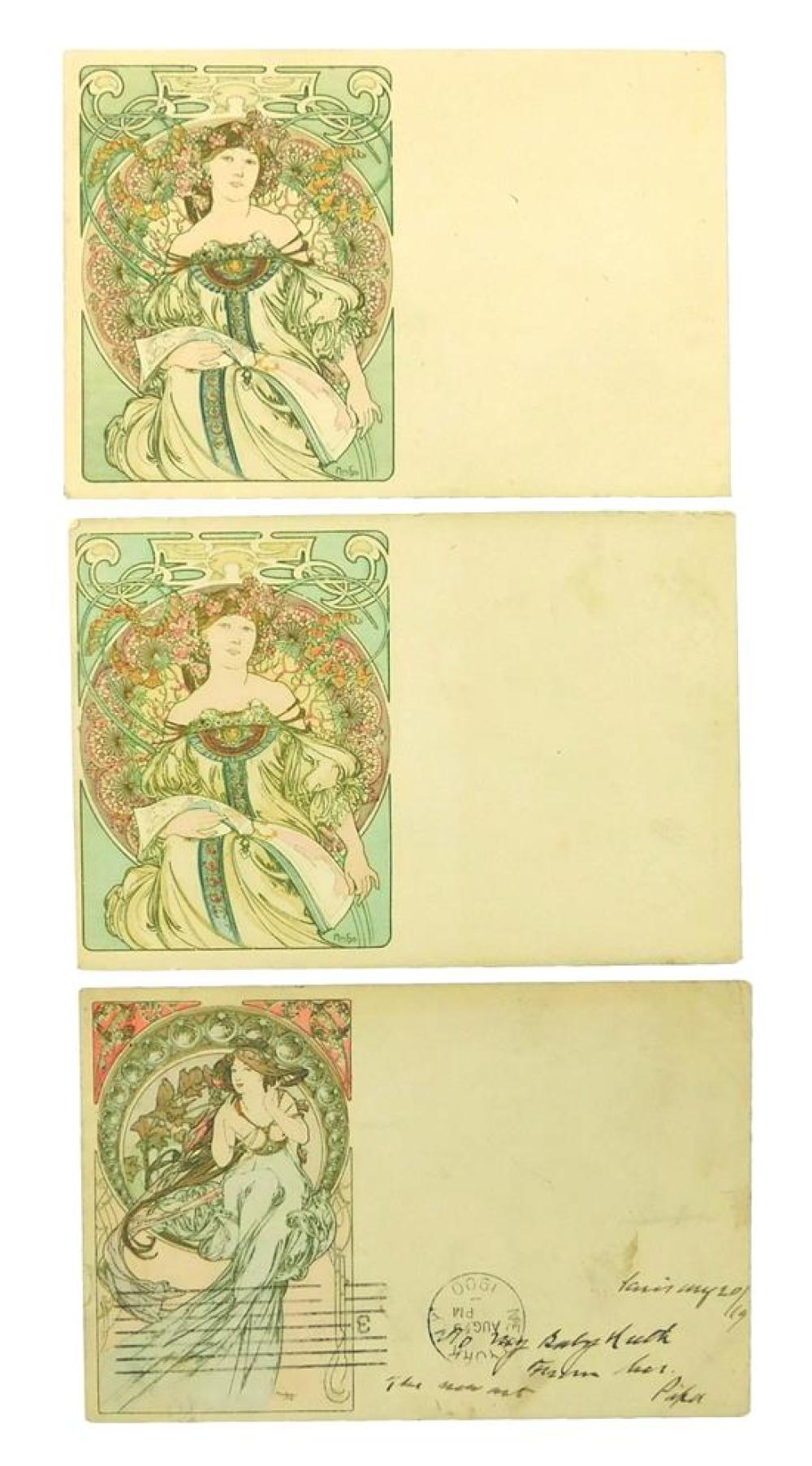 EPHEMERA: THREE ALPHONSE MUCHA