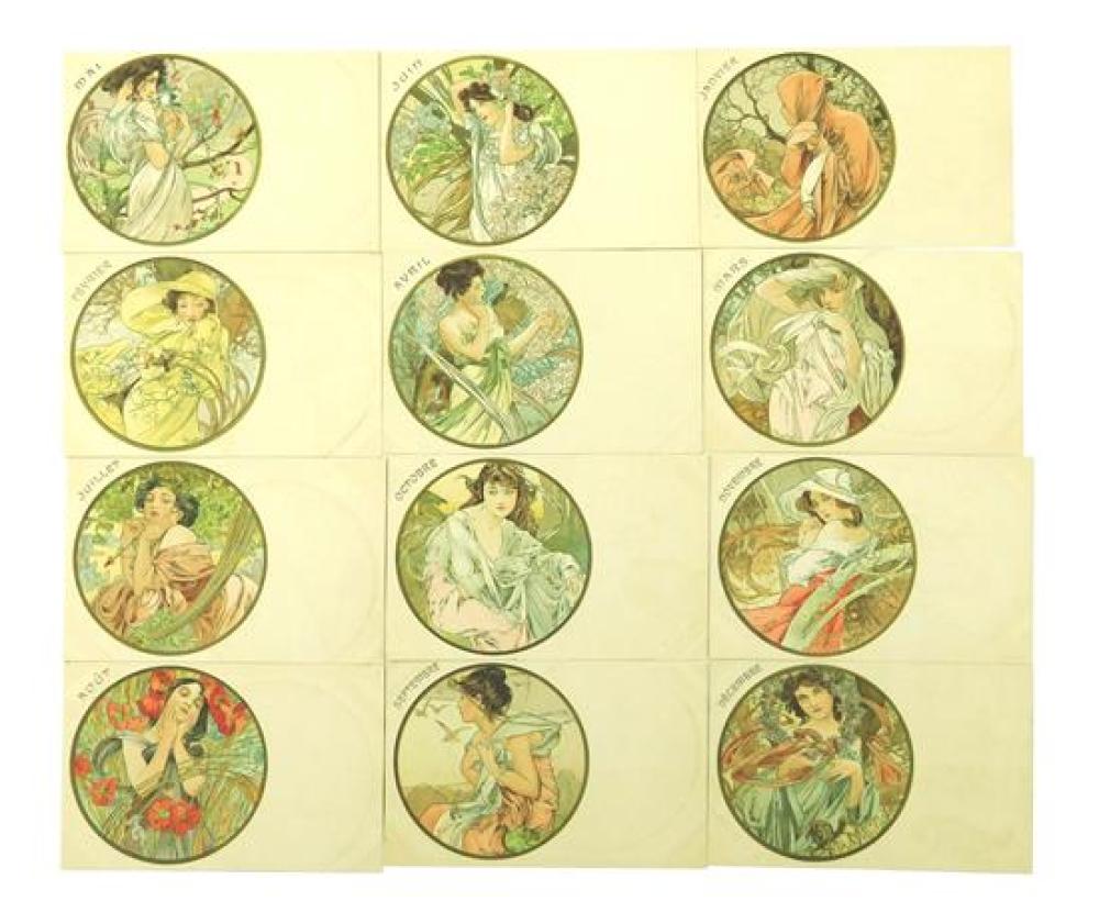 EPHEMERA: TWELVE ALPHONSE MUCHA