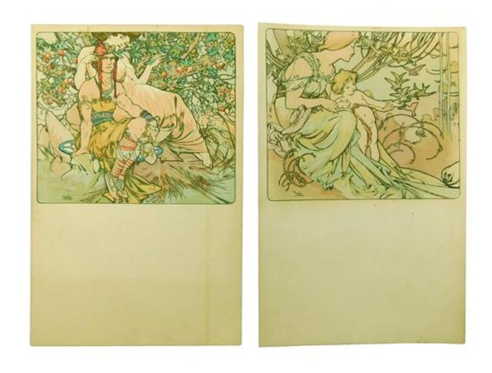 EPHEMERA: TWO ALPHONSE MUCHA