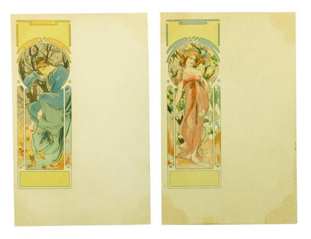 EPHEMERA: TWO ALPHONSE MUCHA