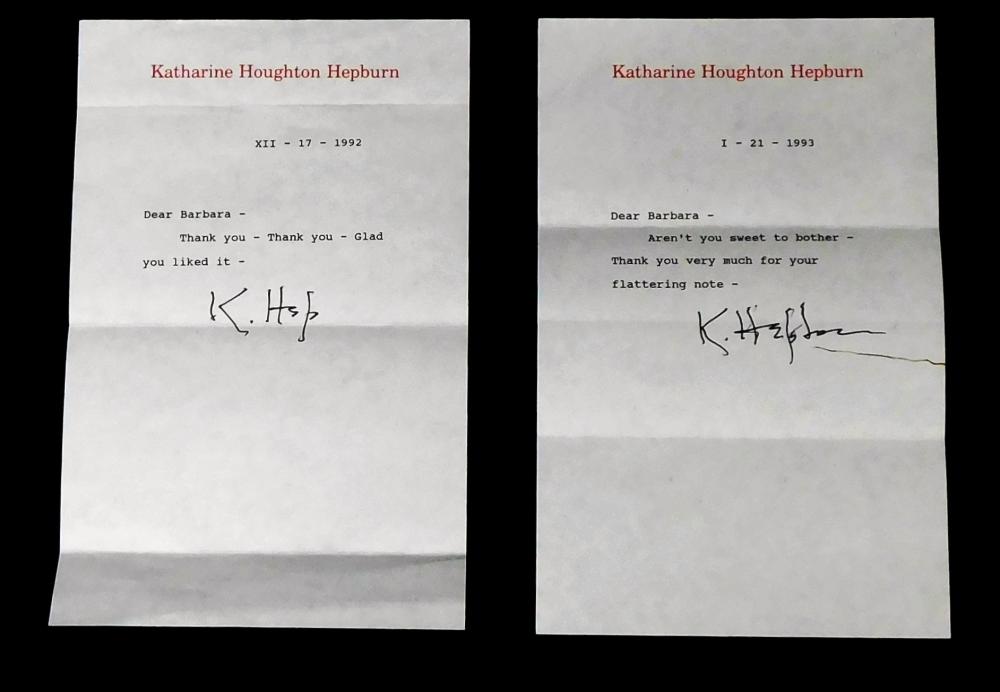 EPHEMERA: TWO KATHERINE HEPBURN