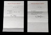 EPHEMERA: TWO KATHERINE HEPBUR