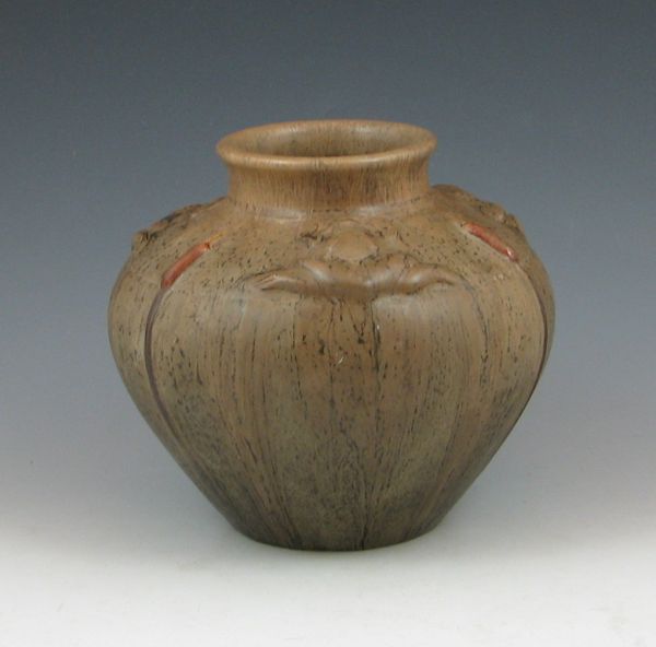 Ephraim Pottery vase with frogs and