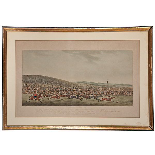 Epsom Races Lithograph American a