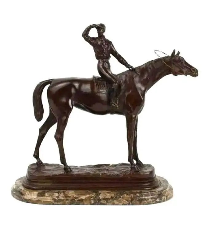 EQUESTRIAN BRONZE, AFTER PJ