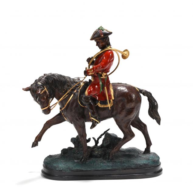 EQUESTRIAN BRONZE SIGNED "BENJI"