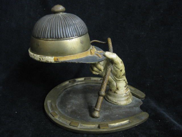 Equestrian Figural Inkwell Jockey