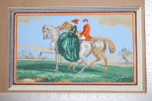 EQUESTRIAN SCREENPRINT ON PAPE