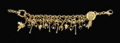 Equestrian yellow gold charm b