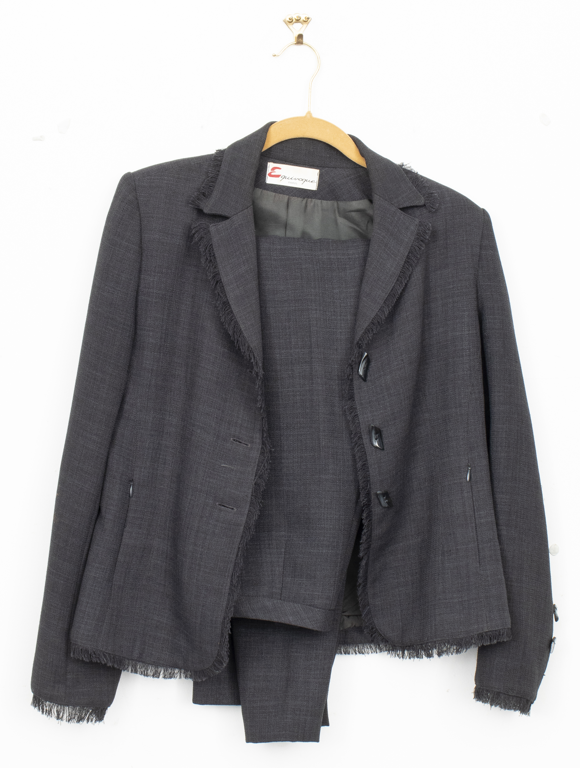 EQUIVOQUE GREY PANT SUIT WITH