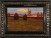 E.R. MILLER "HAYSTACKS AT SUND