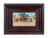 ERDOSSY BELA, 'HORSE CART WITH