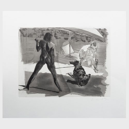 ERIC FISCHL (B. 1948): BEACH; AND