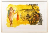 ERIC FISCHL FRAMED AQUATINT ET