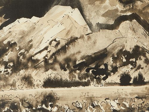 ERIC GIBBERD UNTITLED INK ON