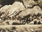 ERIC GIBBERD UNTITLED INK ON P