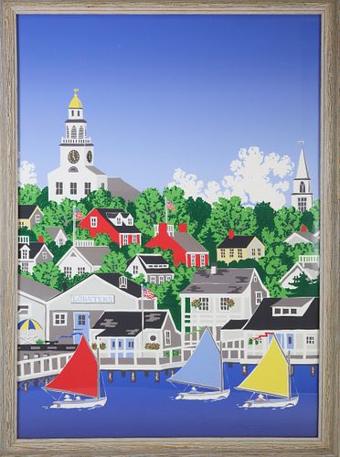 ERIC HOLCH LITHOGRAPH "VIEW OF