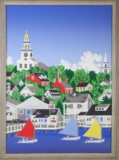 ERIC HOLCH LITHOGRAPH "VIEW OF