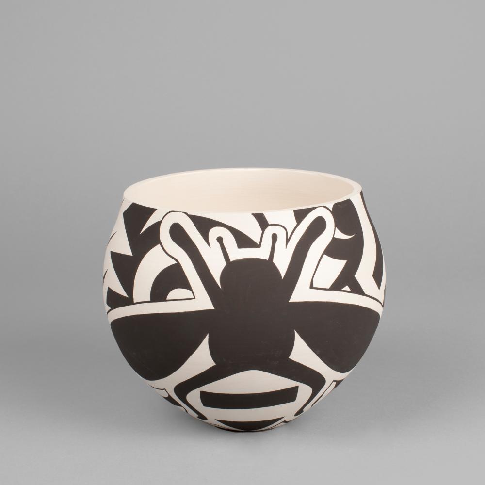 ERIC LEWIS, JAR WITH BEE DESIGN,