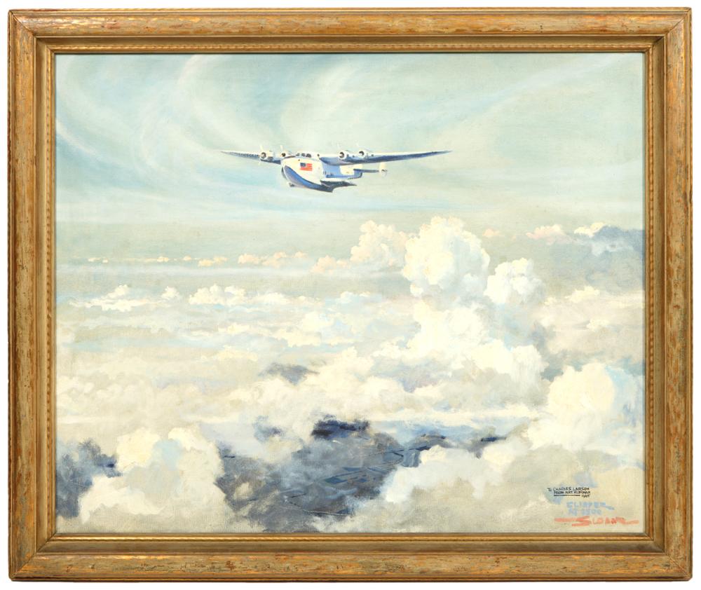 ERIC SLOANE 'CLIPPER AT 1500' OIL