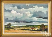 ERIC SLOANE OIL ON MASONITE LA