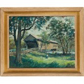 ERIC SLOANE, OIL ON MASONITE E