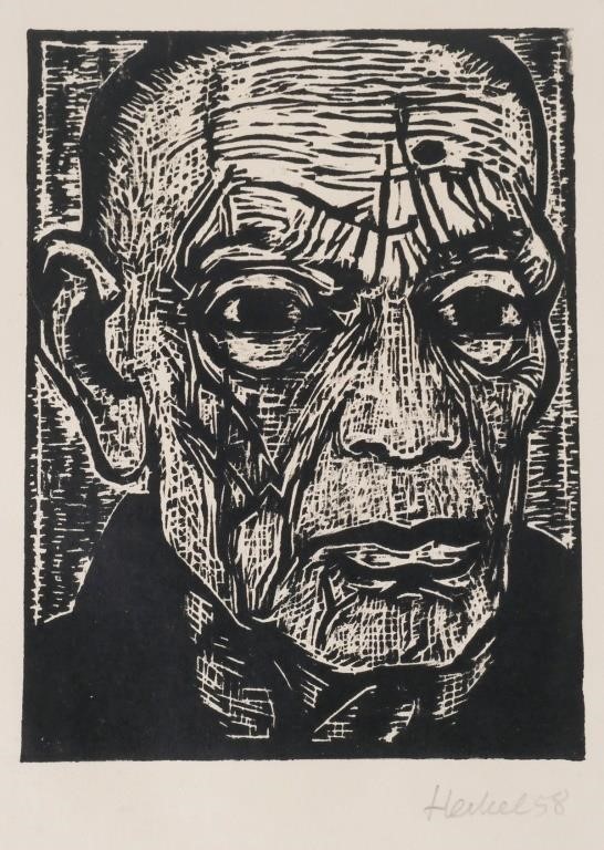ERICH HECKEL WOODCUT