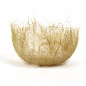 ERMINIA ROSE CAMEL HAIR BASKET