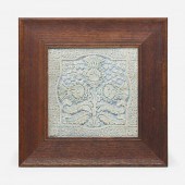 Ernest A. Batchelder. tile. ea