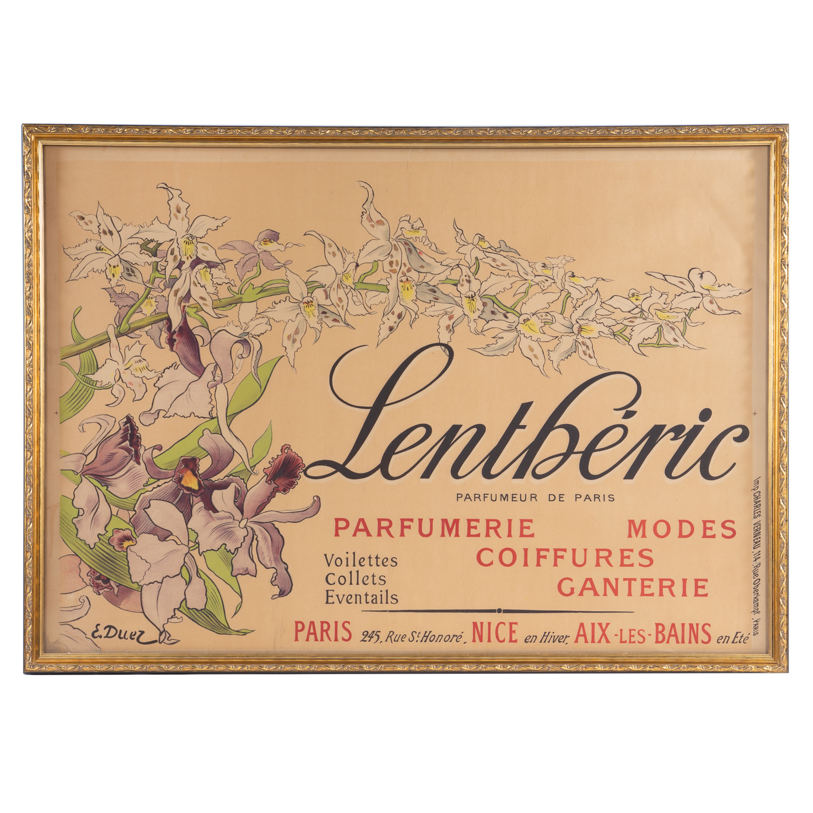 ERNEST ANGE DUEZ. "LENTHERIC,