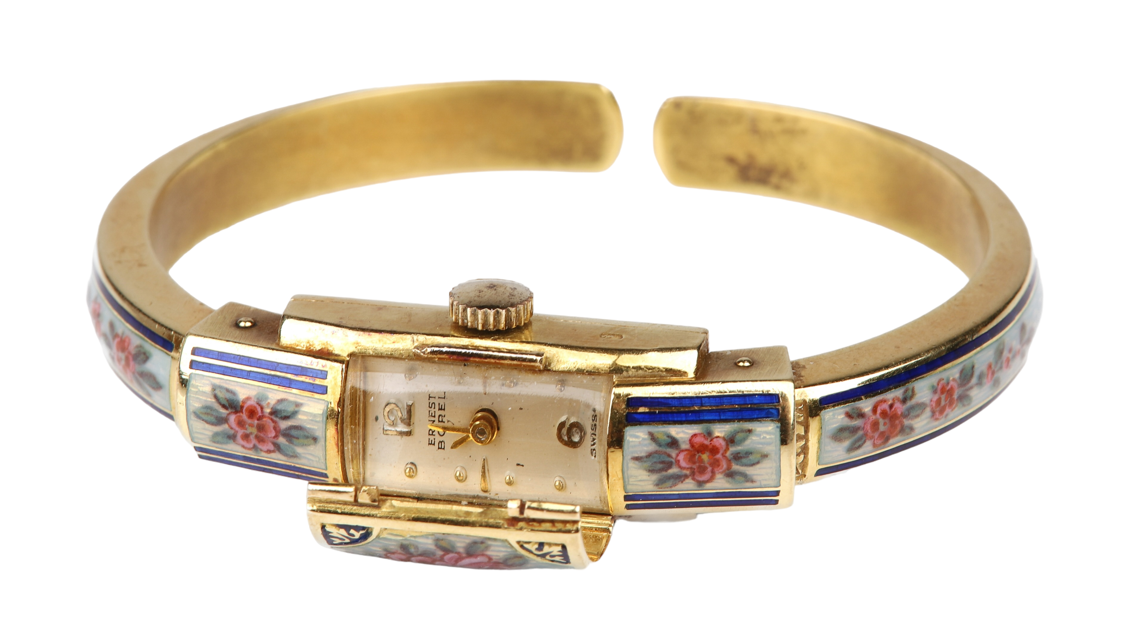 Ernest Borel 18K Guilloche Cocktail