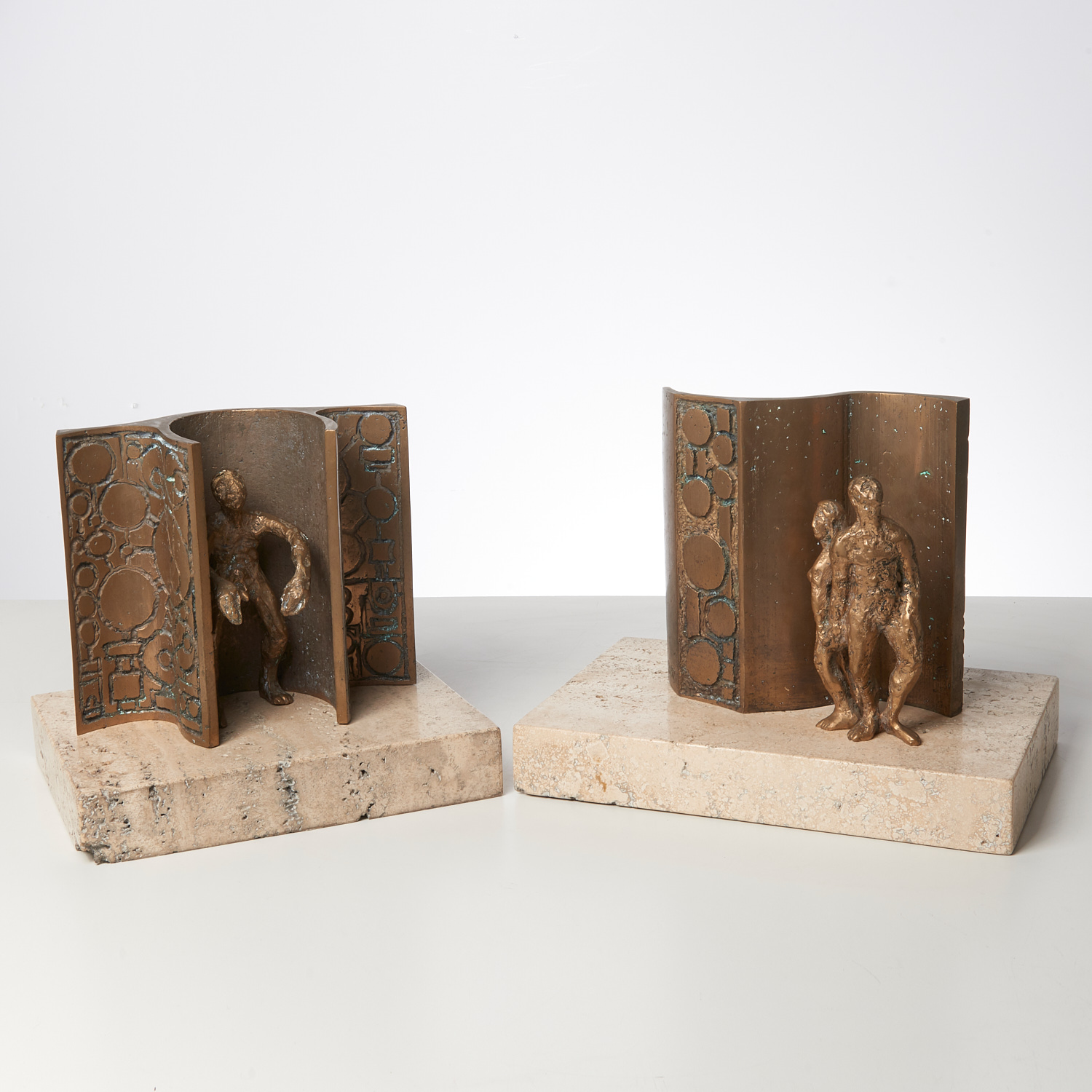ERNEST BOTTOMLEY, (2) SCULPTURES,