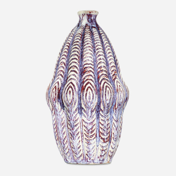 Ernest Chaplet. vase. 1898, oxblood