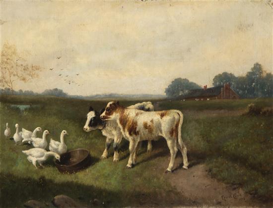 Ernest Clark (19th century) Cows