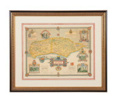 ERNEST CLEGG 'MAP OF SUSSEX' 1