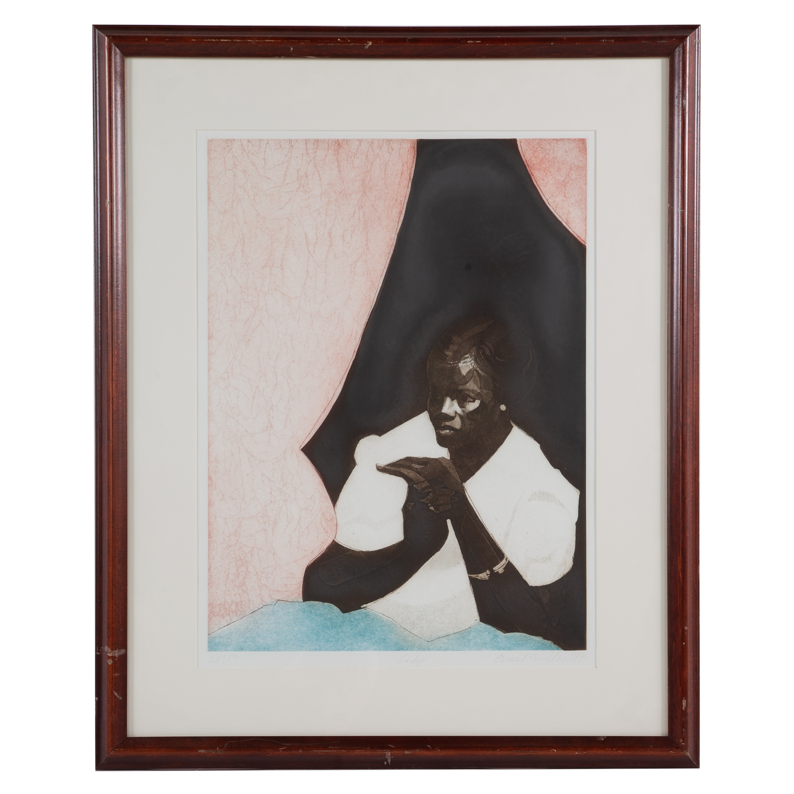 ERNEST CRICHLOW. "LADY," ETCHING