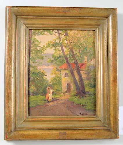 ERNEST F. MEYER "FIGURES, HOUSE,