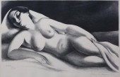 ERNEST FIENE LITHOGRAPH RECLIN