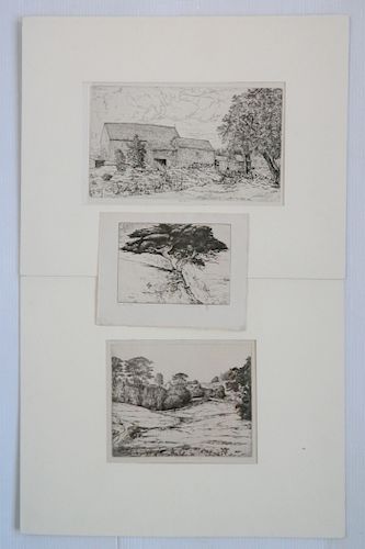 ERNEST HASKELL 3 ETCHINGSErnest