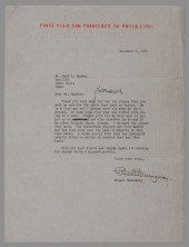 Ernest Hemingway Autograph Let