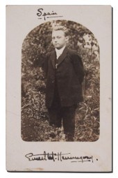 ERNEST HEMINGWAY SIGNED PHOTOG