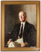 ERNEST IPSEN, OIL ON CANVAS PO