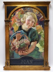 ERNEST KLEMPNER GIRL WITH GRAP