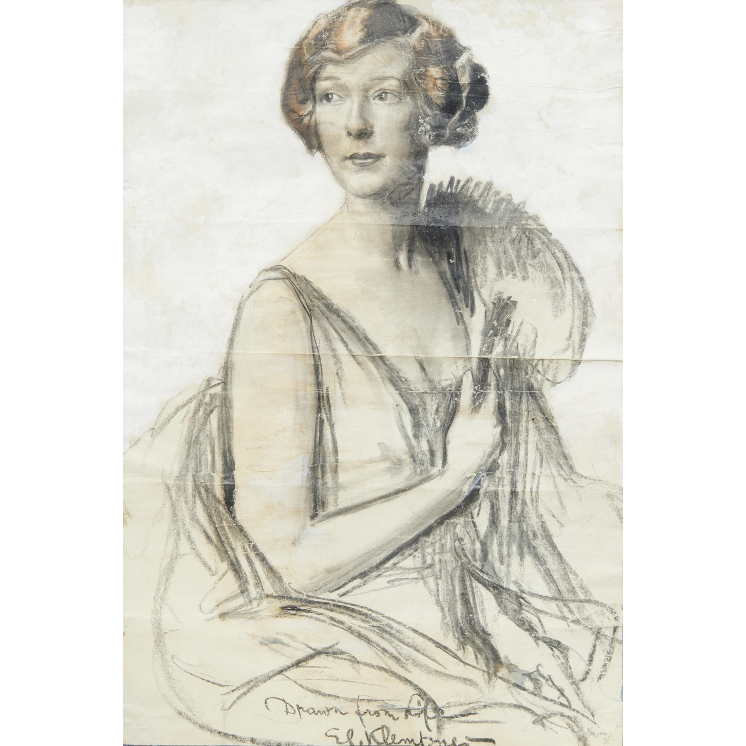 ERNEST KLEMPNER, PORTRAIT DRAWING