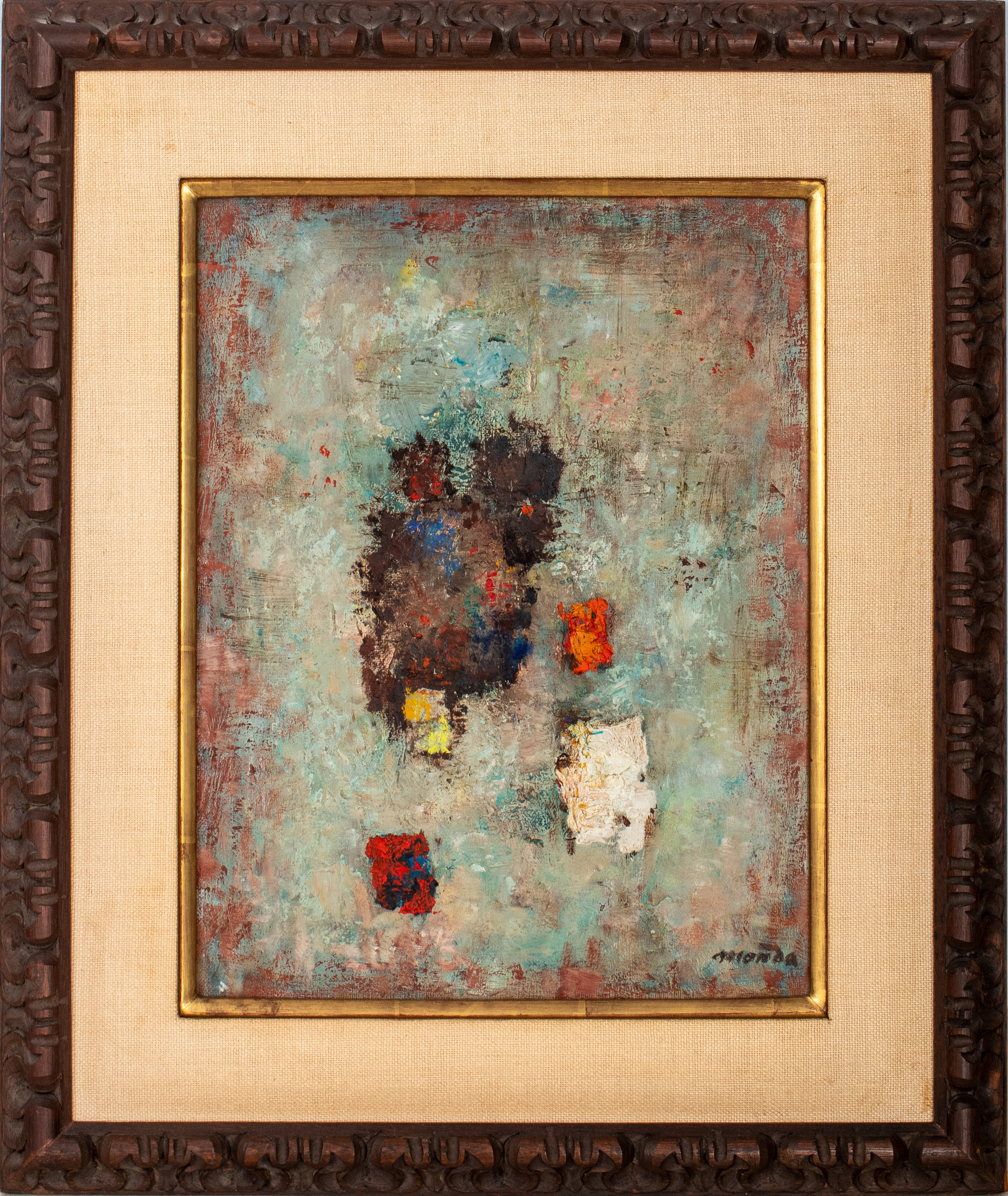 ERNO MONDA "VENANTE DU FOND" OIL ON