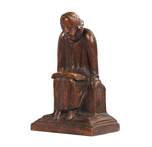 ERNST BARLACH (1870-1938) BRONZE,