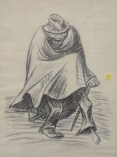 ERNST BARLACH LITHOGRAPH "VERG